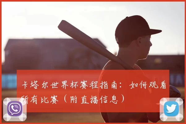 卡塔尔世界杯赛程指南：如何观看所有比赛（附直播信息）