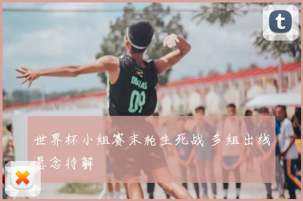 世界杯小组赛末轮生死战 多组出线悬念待解