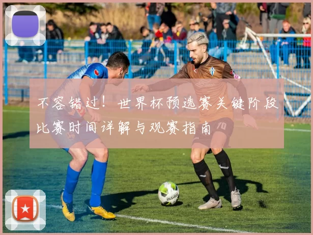 不容错过！世界杯预选赛关键阶段比赛时间详解与观赛指南