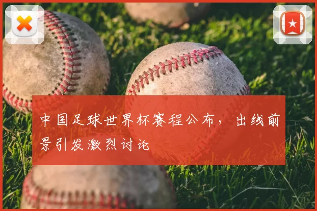 中国足球世界杯赛程公布,出线前景引发激烈讨论